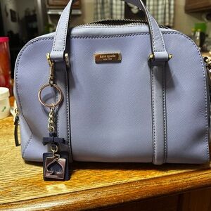 Kate Spade periwinkle Crossbody Bag with Gold Accents